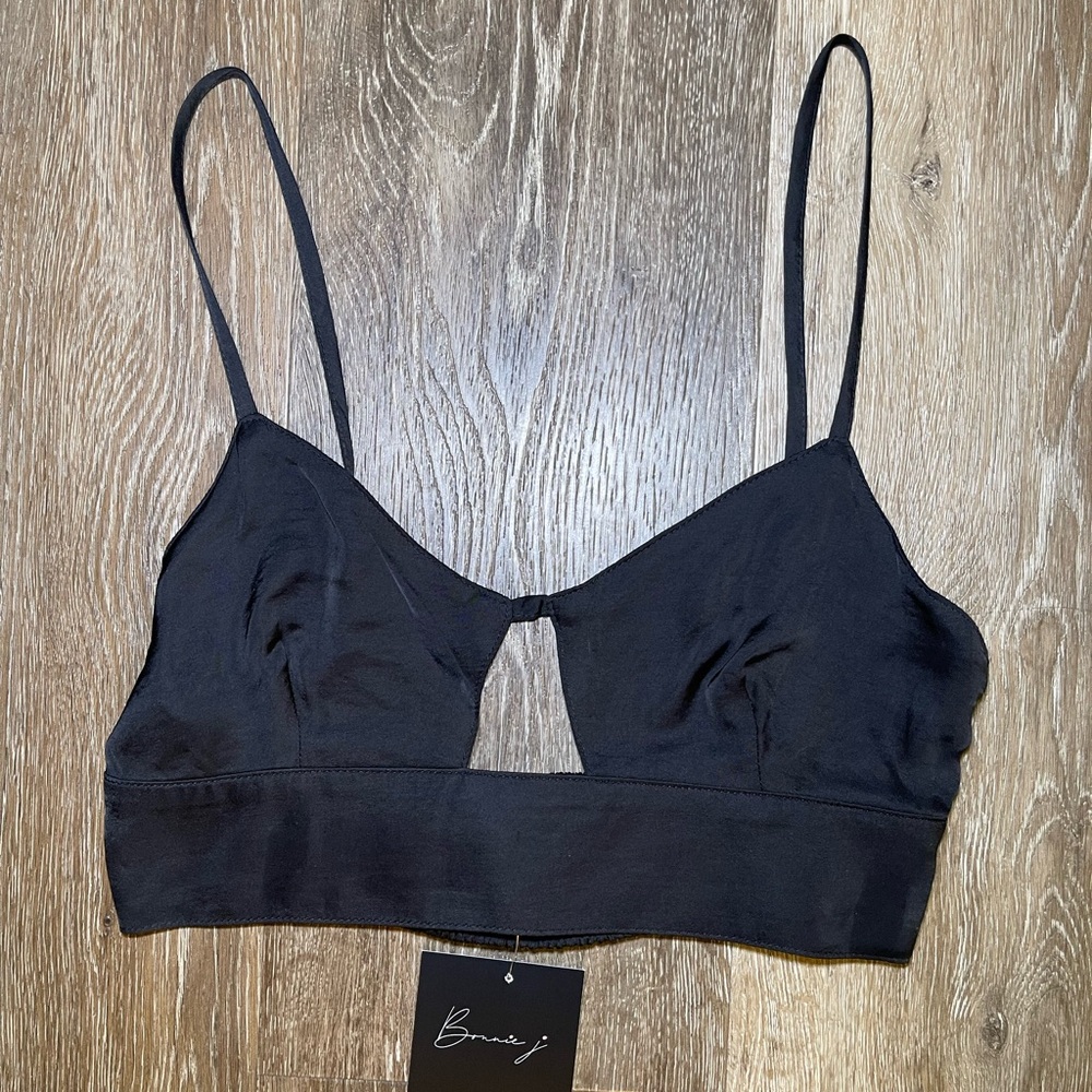 Silky Black Bralette